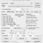 Configuração do mpeg stream clip